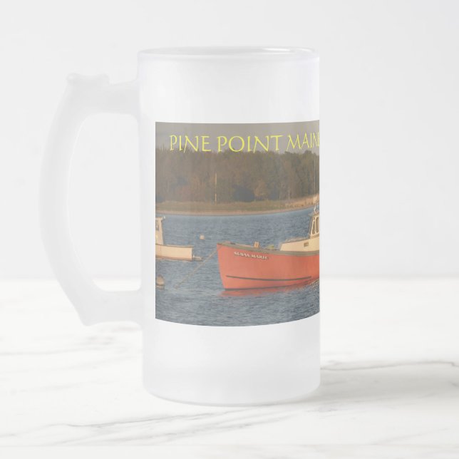 Pine Point Maine Mattiert 16 oz Mattierte Glass-Ta Mattglas Bierglas (Links)
