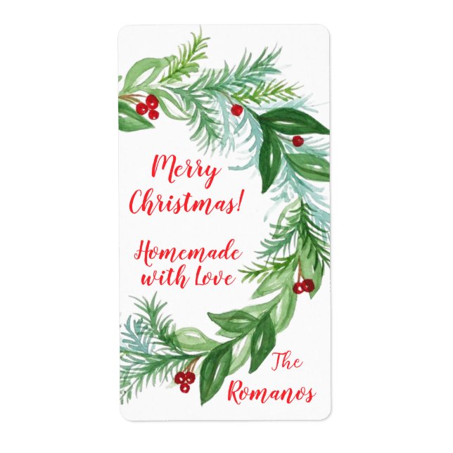 Pine Red Berry Christmas Greens HOMEMADE WITH LOVE (Vorne)