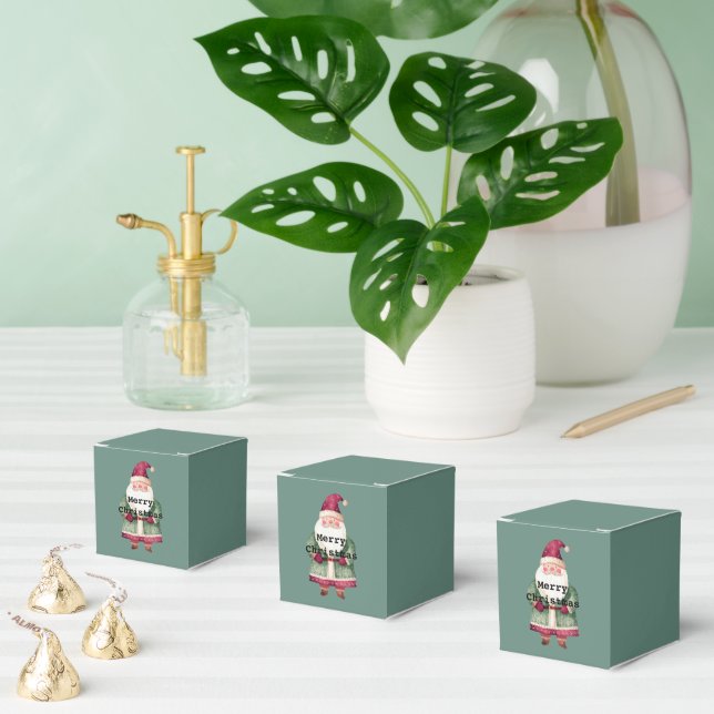 Pine Red Merry Christmas Tree Santa (auf der Rücks Geschenkschachtel (Zahlreiche)