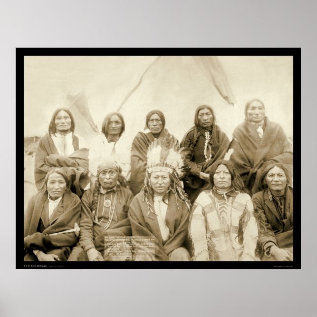 Pine Ridge Agency Indian Chiefs SD 1891 Poster (Vorne)