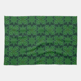 Pine Snowflakes Forest Kittuch Geschirrtuch