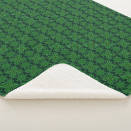 Pine Snowflakes Forest Sherpa Blanket (3 Größe) Sherpadecke