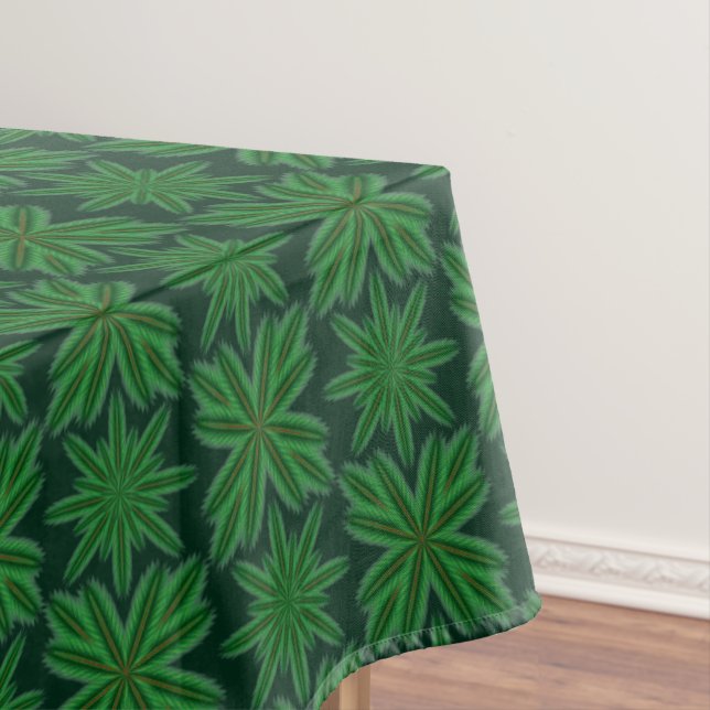 Pine Snowflakes Forest Tablecloth (3 Größen) Tischdecke (Beispiel)