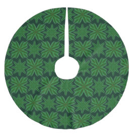Pine Snowflakes Forest Tree Skirt Polyester Weihnachtsbaumdecke