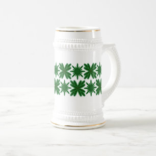 Pine Snowflakes Stein Bierglas