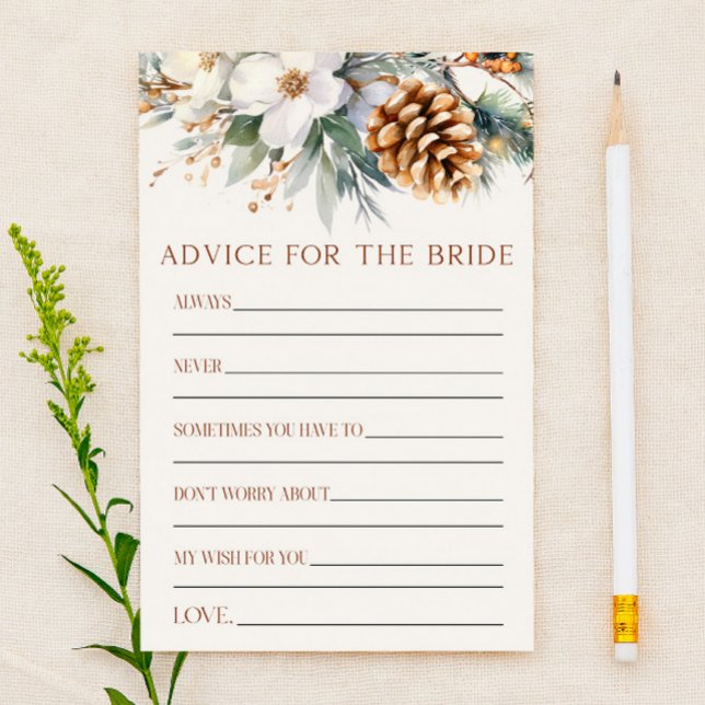 Pine Tree Advisor für das Bride Brautparty Game Briefpapier (Von Creator hochgeladen)