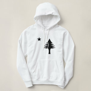 Pine tree and star 1901 Fahne des Maine-Staat Hoodie