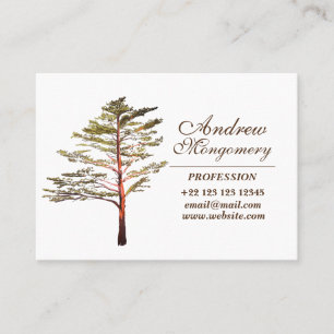 Pine tree Art Custom Professional Visitenkarte