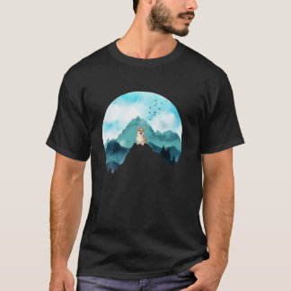 Pine Tree Blue Sky Birds fliegen Pet D T-Shirt