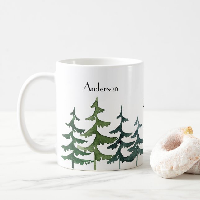 Pine Tree Coffee Mug (Avec donut)
