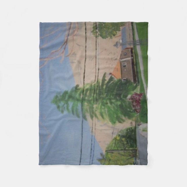 Pine Tree Fleece Blanket, Small (Vorderseite)