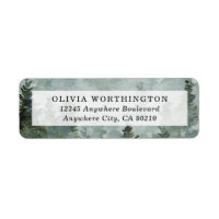 Pine Tree Forest Rustic Wasserfarbe Hochzeit