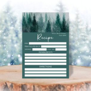 Pine Tree Forest Wasserfarbe Rezept für die Braut