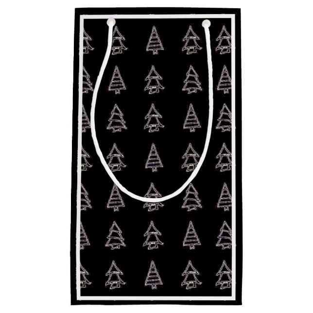 Pine Tree Gift Bag Kleine Geschenktüte (Vorderseite)