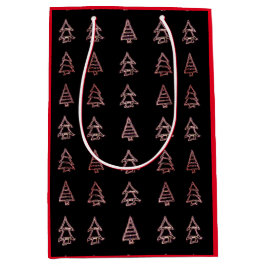 Pine Tree Gift Bag (rot) Mittlere Geschenktüte