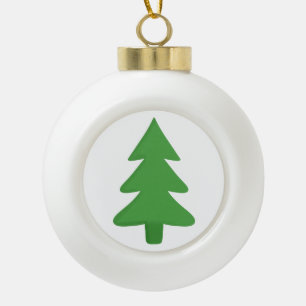 Pine Tree Keramik Kugel-Ornament