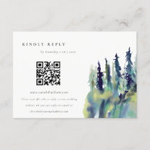 Pine Tree Mounscape Hochzeit QR Code UAWG