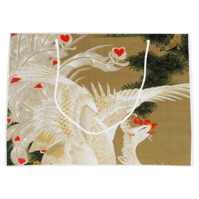 Pine Tree & Phoenix (Liebe Heart Phoenix), Jakuchu Große Geschenktüte (Vorderseite)