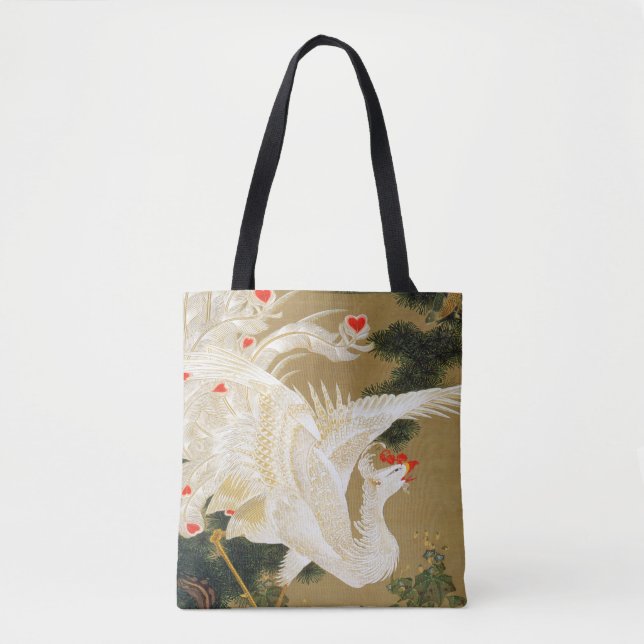 Pine Tree & Phoenix (Liebe Heart Phoenix), Jakuchu Tasche (Vorderseite)