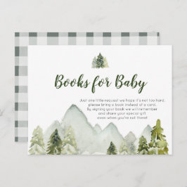 Pine Tree Rustic Adventure Books for Baby Postcard Postkarte
