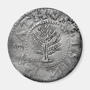 Pine Tree Shilling Coin Magnet