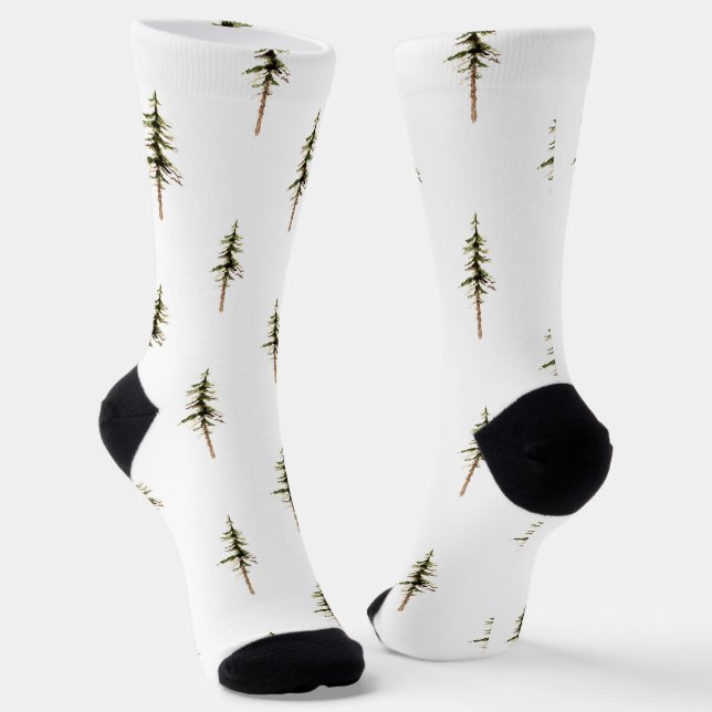 Pine Tree Socken (Gewinkelt)