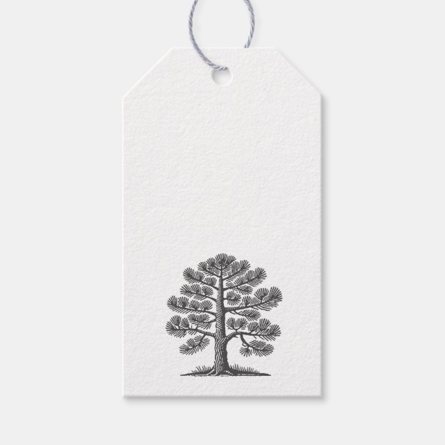 Pine Tree Tag Geschenkanhänger (Vorderseite)