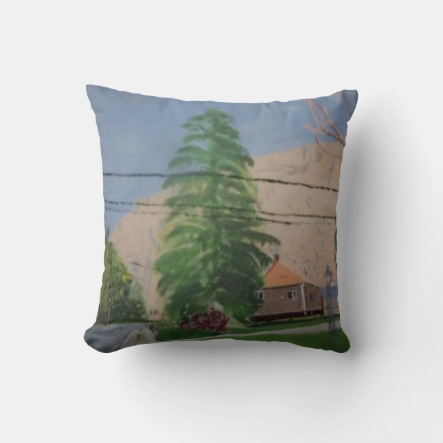 Pine Tree Throw Pillow, Throw Pillow 16" x 16" Kissen (Vorderseite)