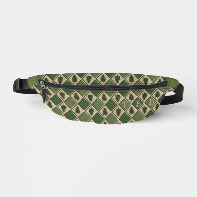 Pine Tree und Harlequin Fanny Pack Bauchtasche (Vorderseite)