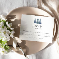 Pine Tree Winter Wedding UAWG Enclosure Card