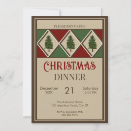 Pine Trees and Harlequin Einladungen