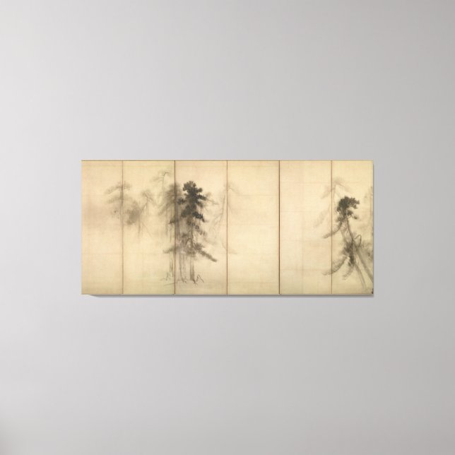Pine Trees by Hasegawa Tohaku 16. Jahrhundert Leinwanddruck (Vorderseite)