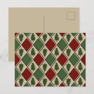 Pine Trees et Arlequin carte postale
