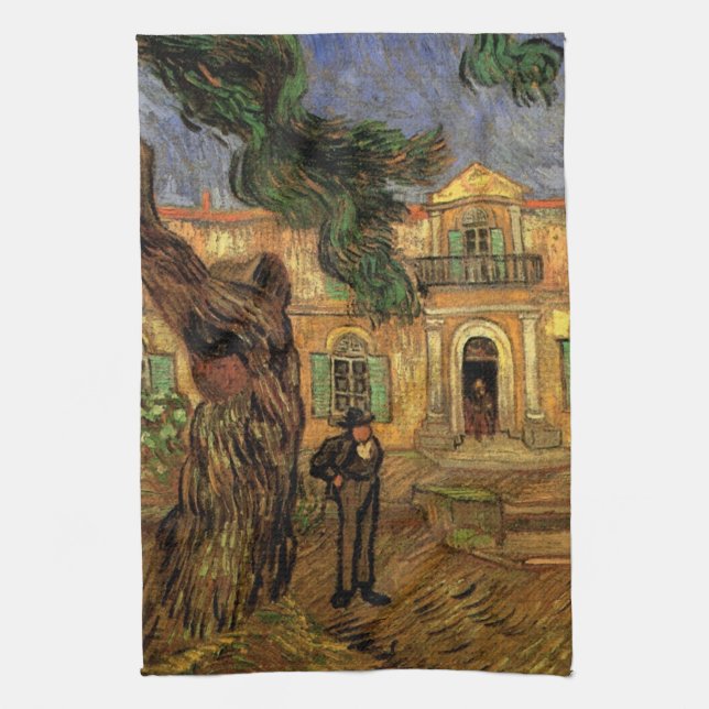 Pine Trees in Saint-Paul von Vincent van Gogh Geschirrtuch (Vertikal)