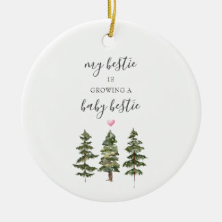 Pine Trees Schwangerschaftsgeschenk für Bestie New Keramik Ornament