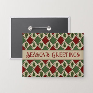 Pine Trees und Harlequin Button
