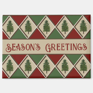 Pine Trees und Harlequin Magnet