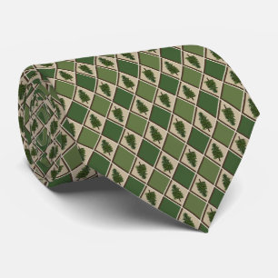 Pine Trees und Harlequin Neck Tie Krawatte