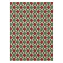 Pine Trees und Harlequin Tablecloth