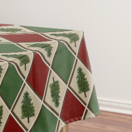 Pine Trees und Harlequin Tablecloth Tischdecke