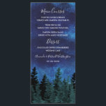 Pine Trees Watercolor Rustic Wedding Menu Cards Menükarte<br><div class="desc">Pine Trees Watercolor Rustic Wedding Menu Cards - mit einem wasserfarbenen Sternenhimmel mit immergrünen Kiefern in verschiedenen Grüntönen und elegantem Textlayout. Siehe dazu passende Produkte in der Sammlung,  die auf dieser Seite gefunden wurde.</div>