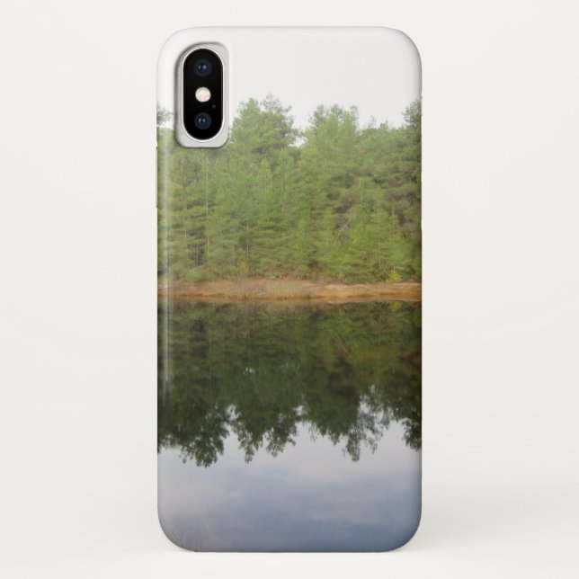 Pine Treflection Lake Case-Mate iPhone Hülle (Rückseite)