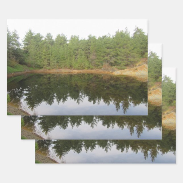 Pine Treflection Lake Geschenkpapier Set (Set)