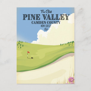 Pine Valley Camden County New Jersey USA Golf Postkarte