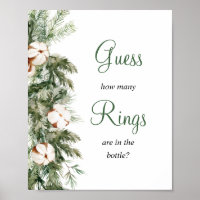 Pine Winter raten wie viele Ring-Brautparty-Zeiche
