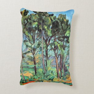 Pine with Viaduct by Paul Cezanne, Vintag Art Dekokissen