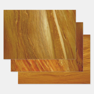 Pine Wood II Imitate Holzgewebe Geschenkpapier Set