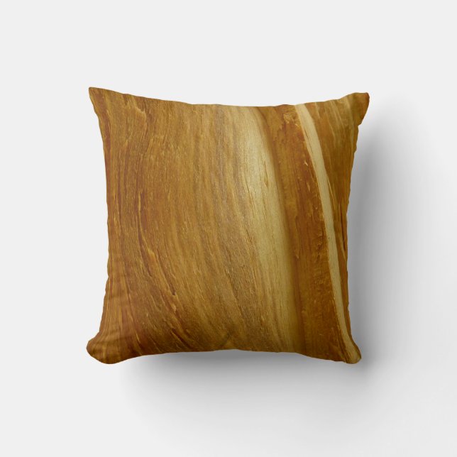 Pine Wood II Imitate Holzgewebe Kissen (Vorderseite)