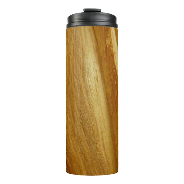 Pine Wood II Imitate Holzgewebe Thermosbecher (Vorderseite)