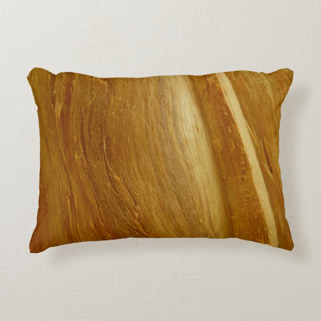 Pine Wood II Imitate Holzgewebe Zierkissen (Vorderseite)